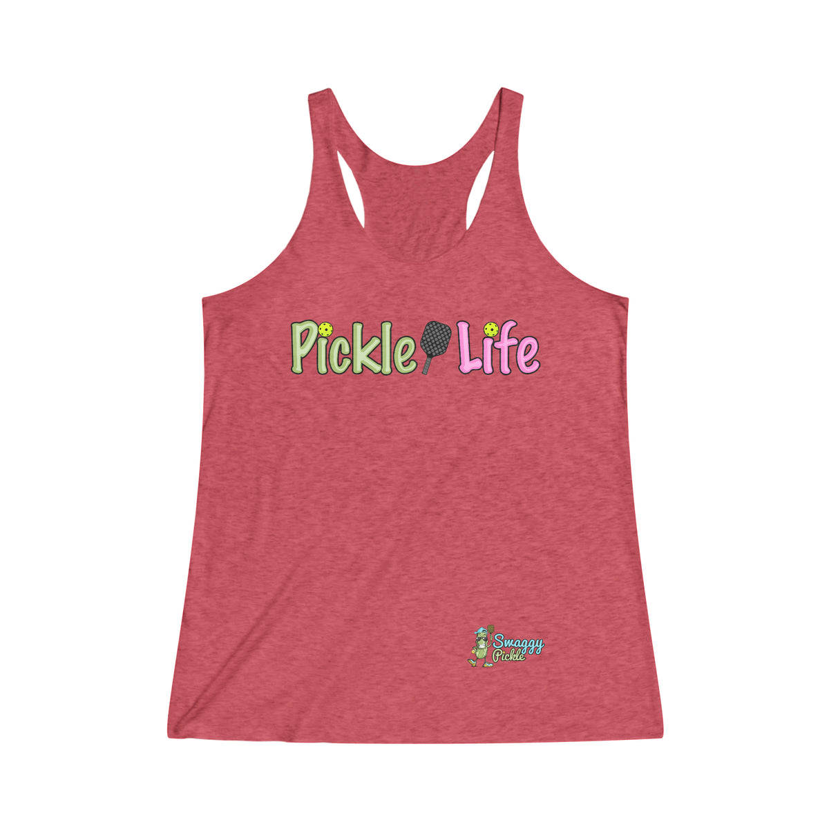 Ladies - Pickle Life -Racerback - TriBlend