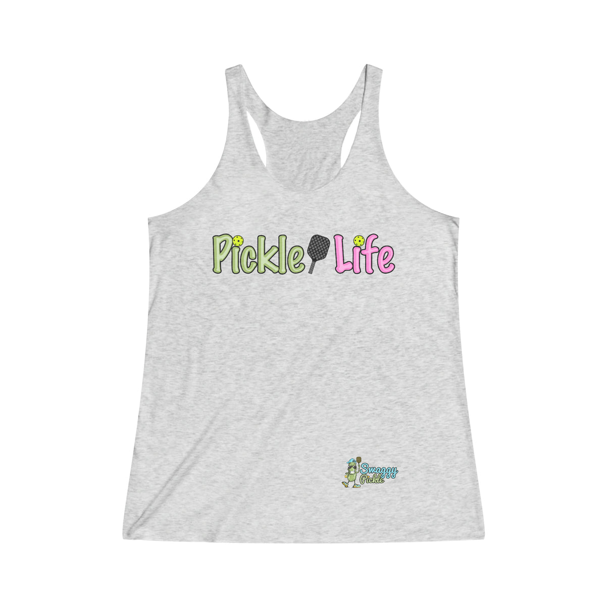 Ladies - Pickle Life -Racerback - TriBlend